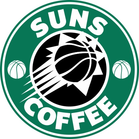 Phoenix Suns Starbucks Coffee Logo vinyl decal